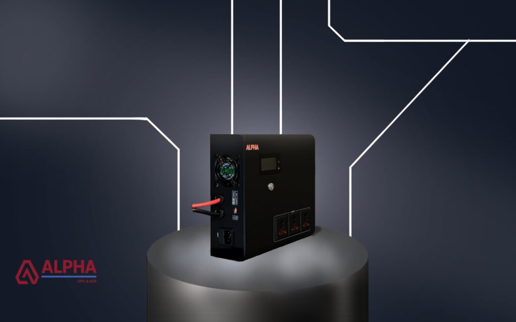 نمای سه رخ یو پی اس آفلاین 2400VA اکسترنال